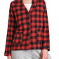 Women's Cotton Flannel Bed Jacket with Pockets- Latuza