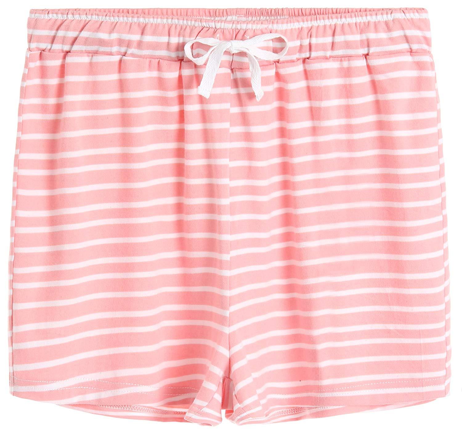 Women's Cotton Striped Pajama Shorts - Latuza