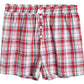 Women's Sleepwear Cotton Plaid Pajama Boxer Shorts - Latuza