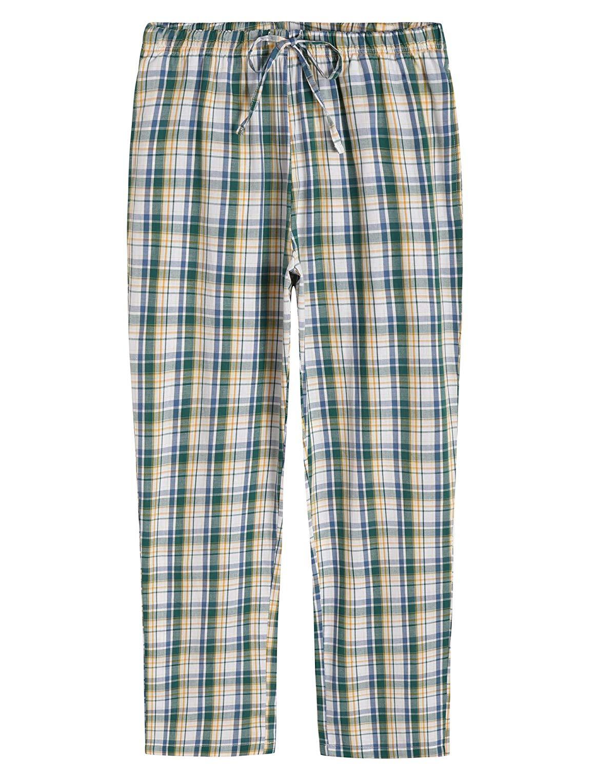 Women's Plaid Pajamas Pants Cotton Sleepwear with Pockets - Latuza