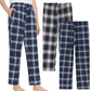 Women's Petite Cotton Lounge Pants Flannel Pajama Pants with Pockets - Latuza