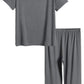 Women’s Bamboo Tops with Capri Pants Pajamas Set - Latuza