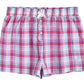 Women's Sleepwear Cotton Plaid Pajama Boxer Shorts - Latuza