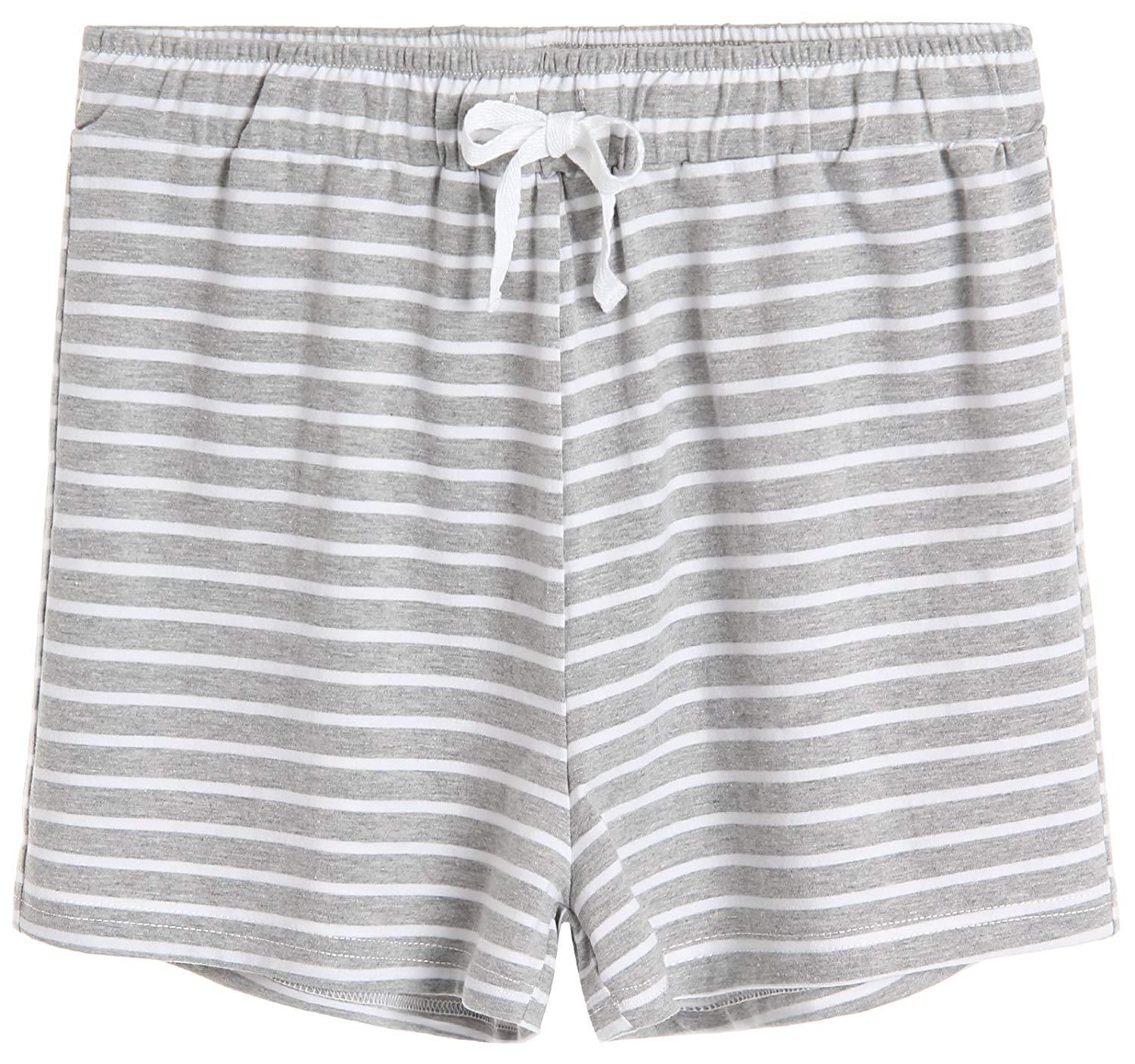 Women's Cotton Striped Pajama Shorts - Latuza