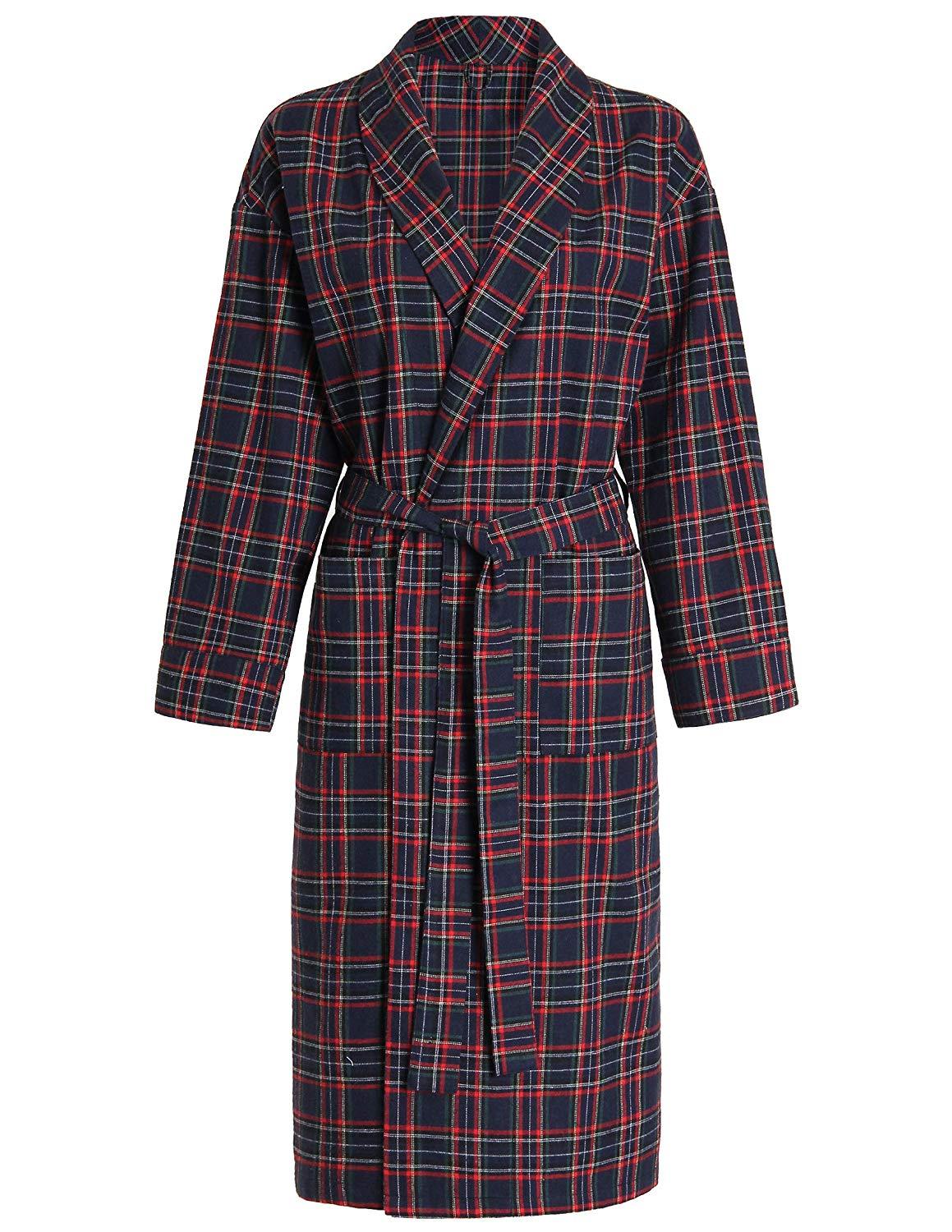 Women's Cotton Flannel Robe - Latuza