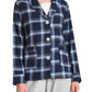 Women's Cotton Flannel Bed Jacket with Pockets- Latuza