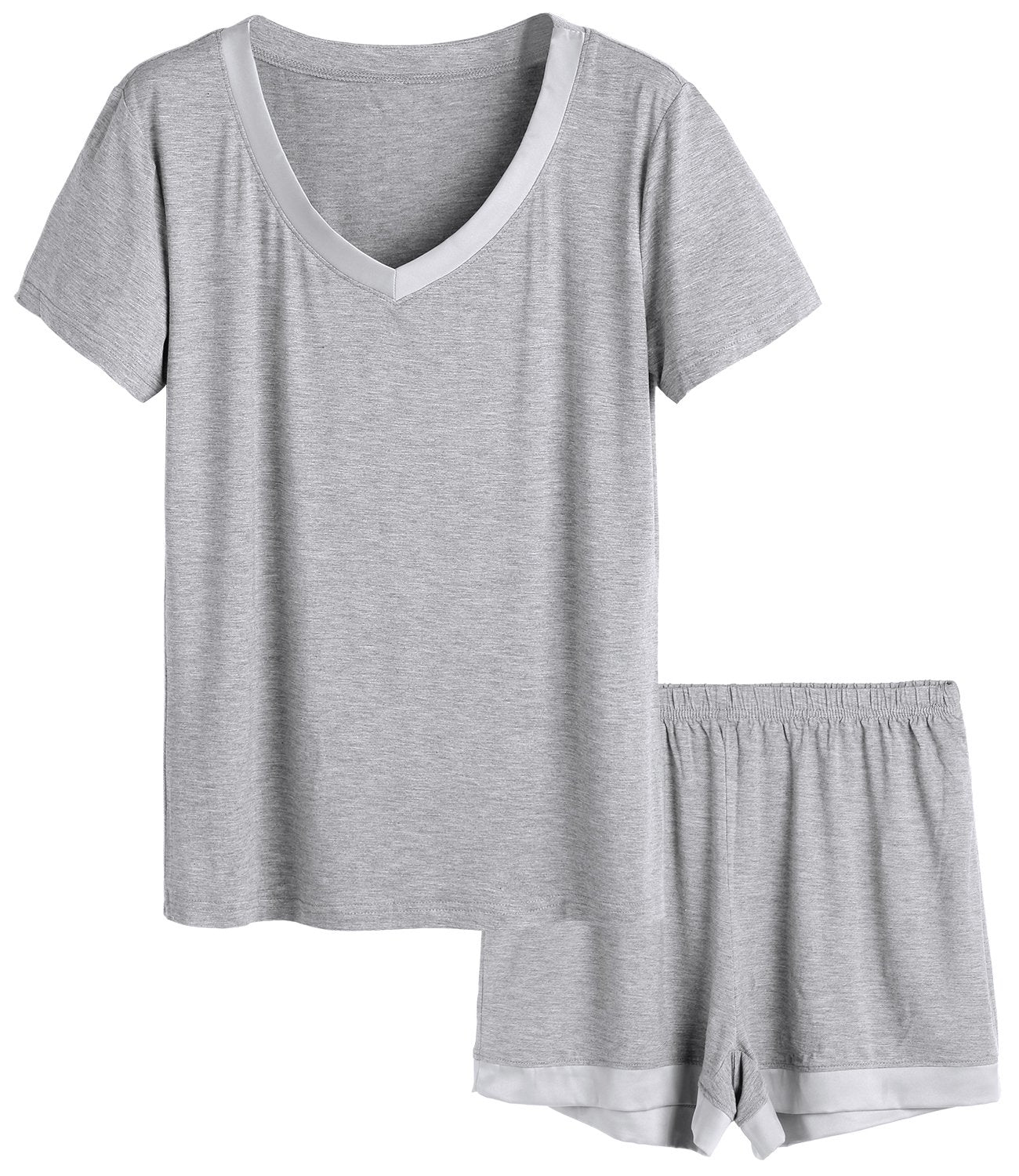 Women's Petite Size Pajama Short Sets Two Piece Loungewear - Latuza