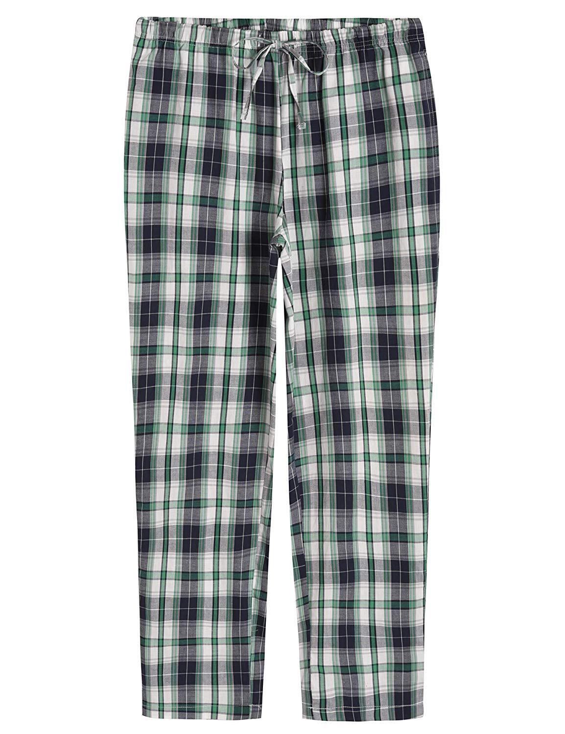 Women's Plaid Pajamas Pants Cotton Sleepwear with Pockets - Latuza