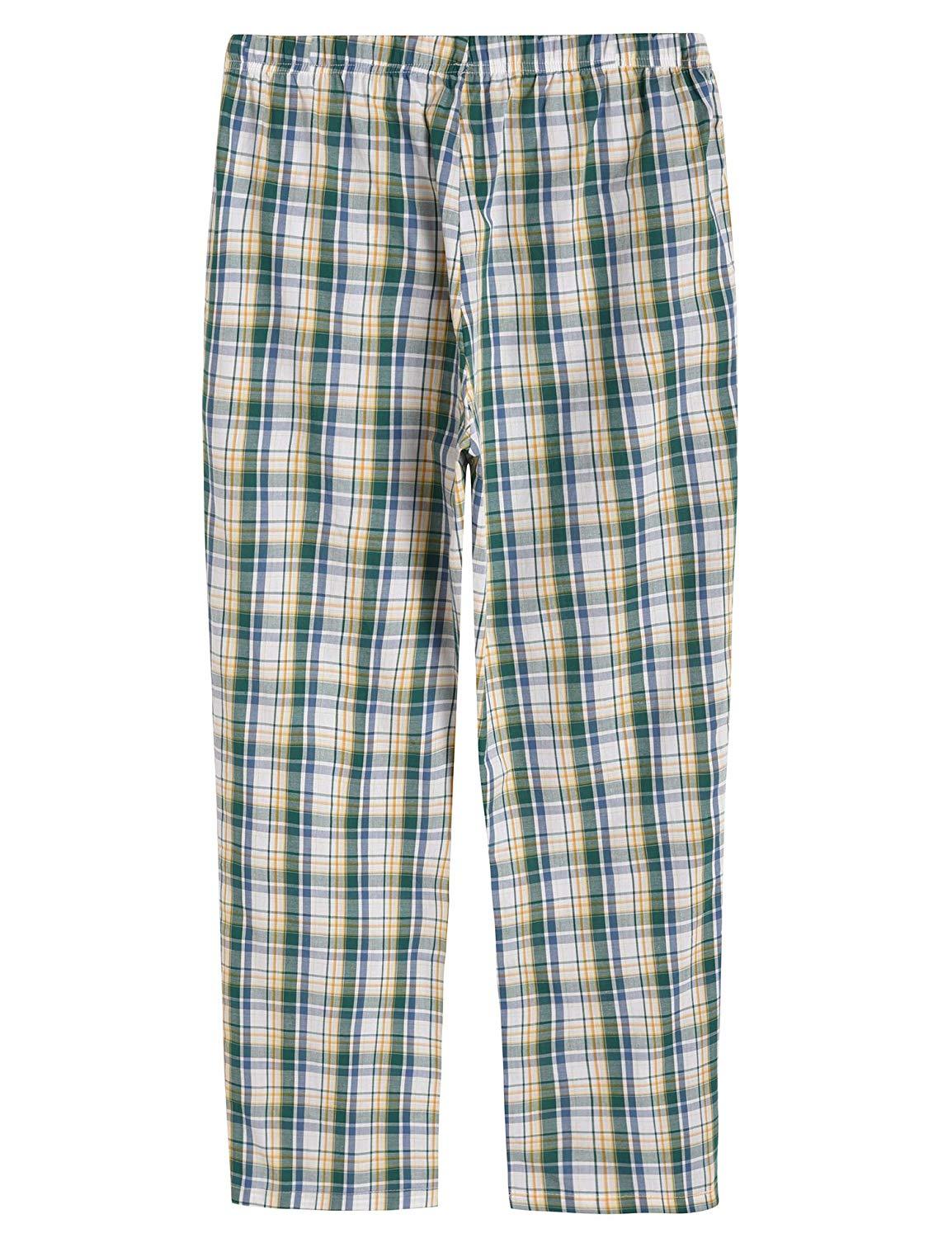 Women's Plaid Pajamas Pants Cotton Sleepwear with Pockets - Latuza