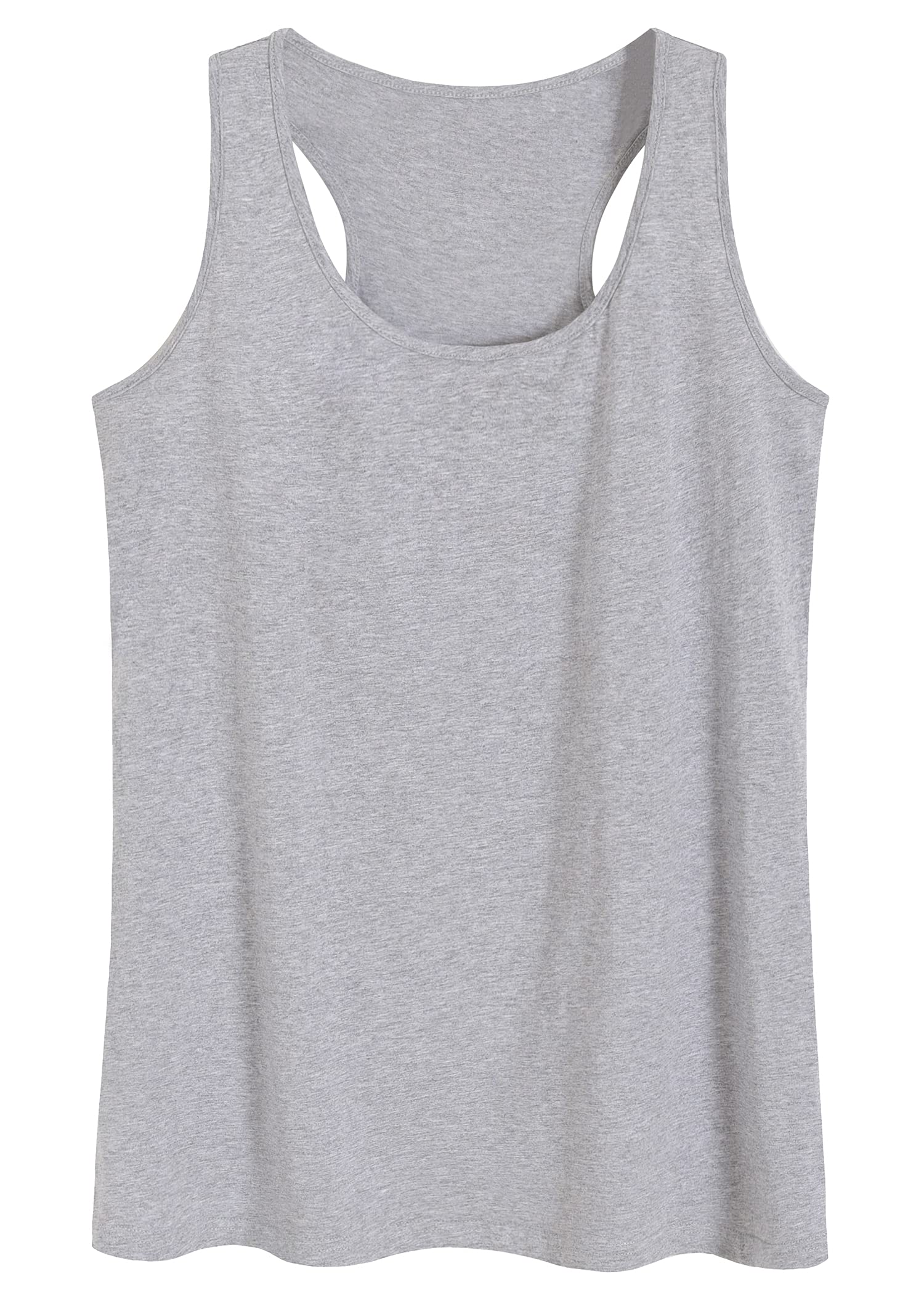 Women's Cotton Racerback Sleep Tank Top Sleeveless Lounge Top - Latuza