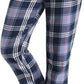 Women’s Pajama Pants Cotton Lounge Pants Plaid PJs Bottoms - Latuza