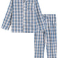 Men's Lightweight Cotton Pajamas Long Sleeves Shirt Pants Set - Latuza