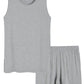 Women's Bamboo Viscose Pajama Tank Top Shorts Lounge Set - Latuza