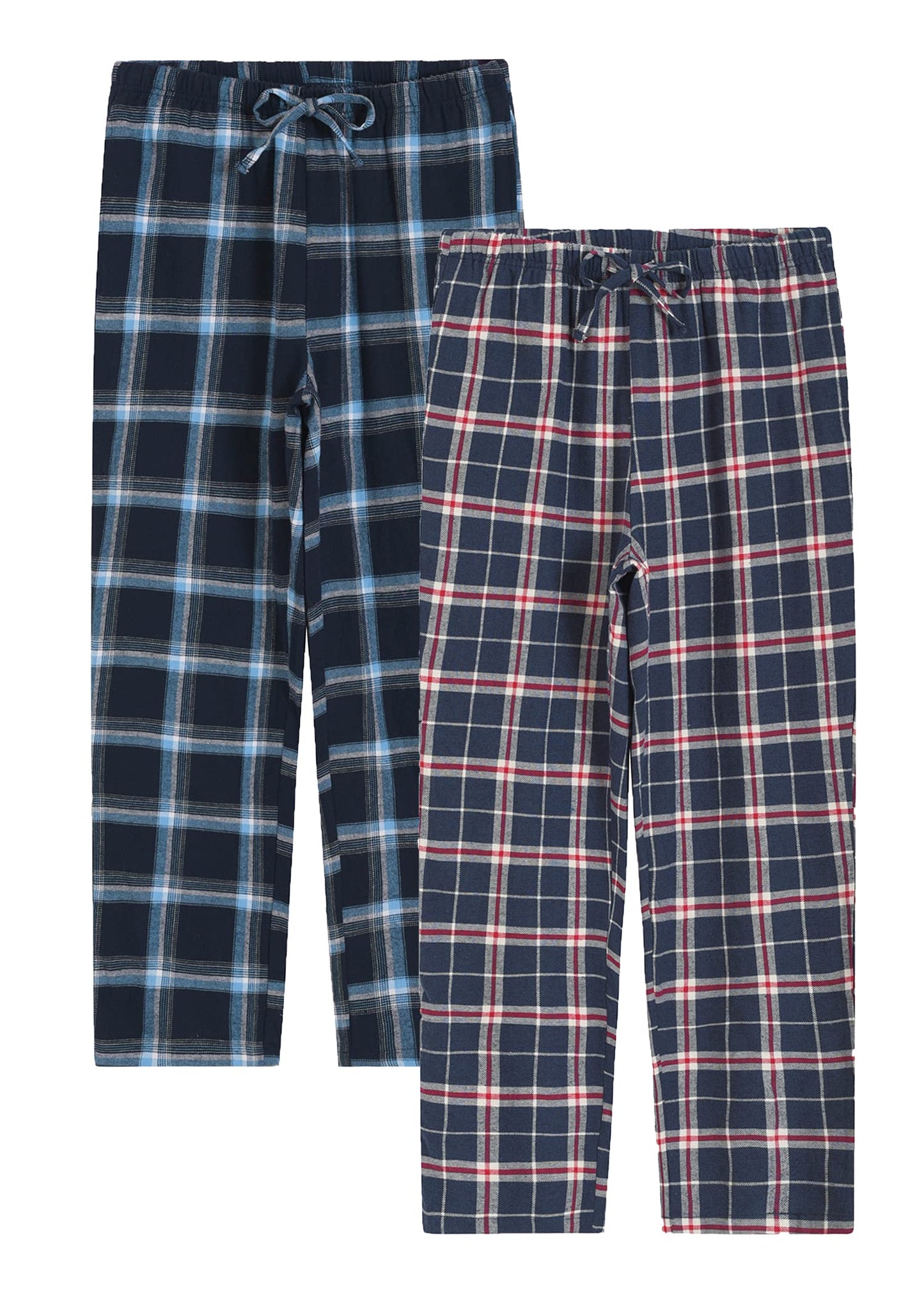 Women's Cotton Flannel Pajama Pants Plaid Pj Bottoms with Pockets - Latuza