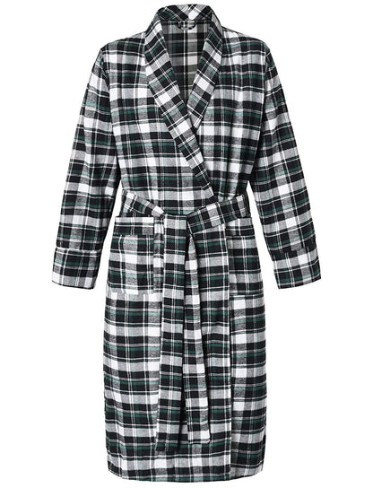 Women's Cotton Flannel Robe - Latuza