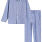 Men's Lightweight Cotton Pajamas Long Sleeves Shirt Pants Set - Latuza