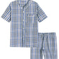 Men's Summer Cotton Pajamas Shorts Set