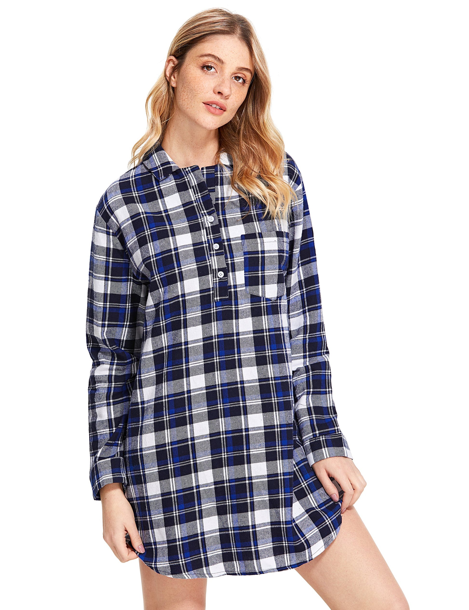 Women's Cotton Flannel Nightgown - Latuza