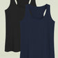 Women's Cotton Racerback Sleep Tank Top Sleeveless Lounge Top