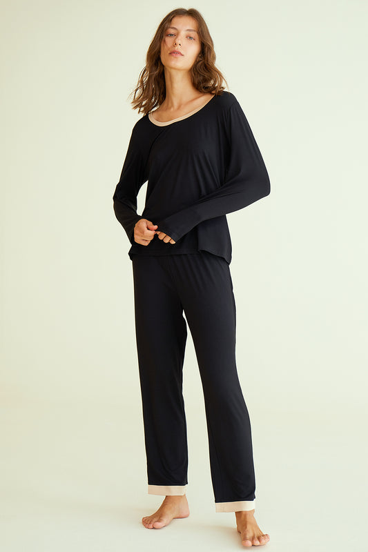 Women's Long Sleeves Bamboo Pajama Set