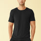 Men's Bamboo Viscose Crew Neck Short Sleeves Pajama Sleep Shirt