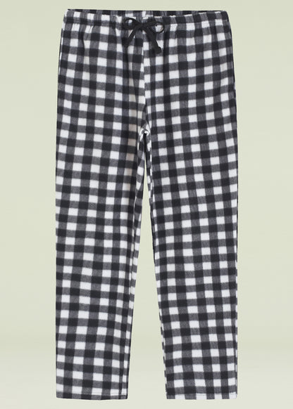 Women's Fleece Plaid Pajama Pants with Pockets