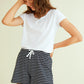 Women's Cotton Striped Pajama Shorts