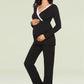 Women's Maternity Pajama Pants Set Nursing Loungewear