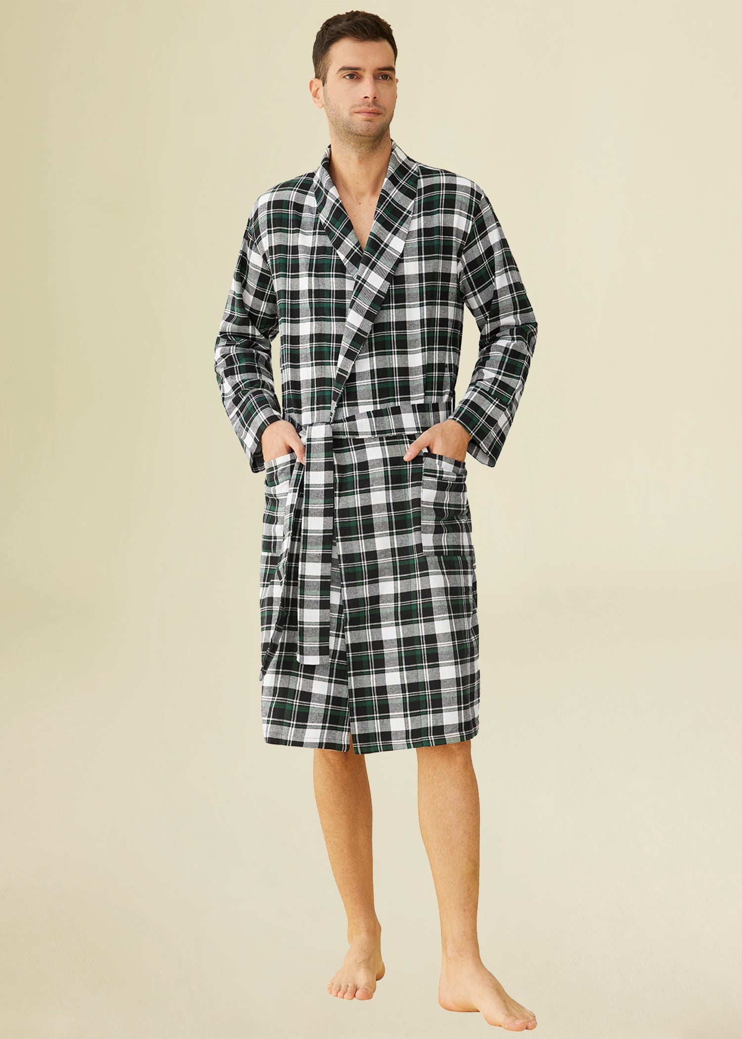 Men's Cotton Flannel Robe – Latuza