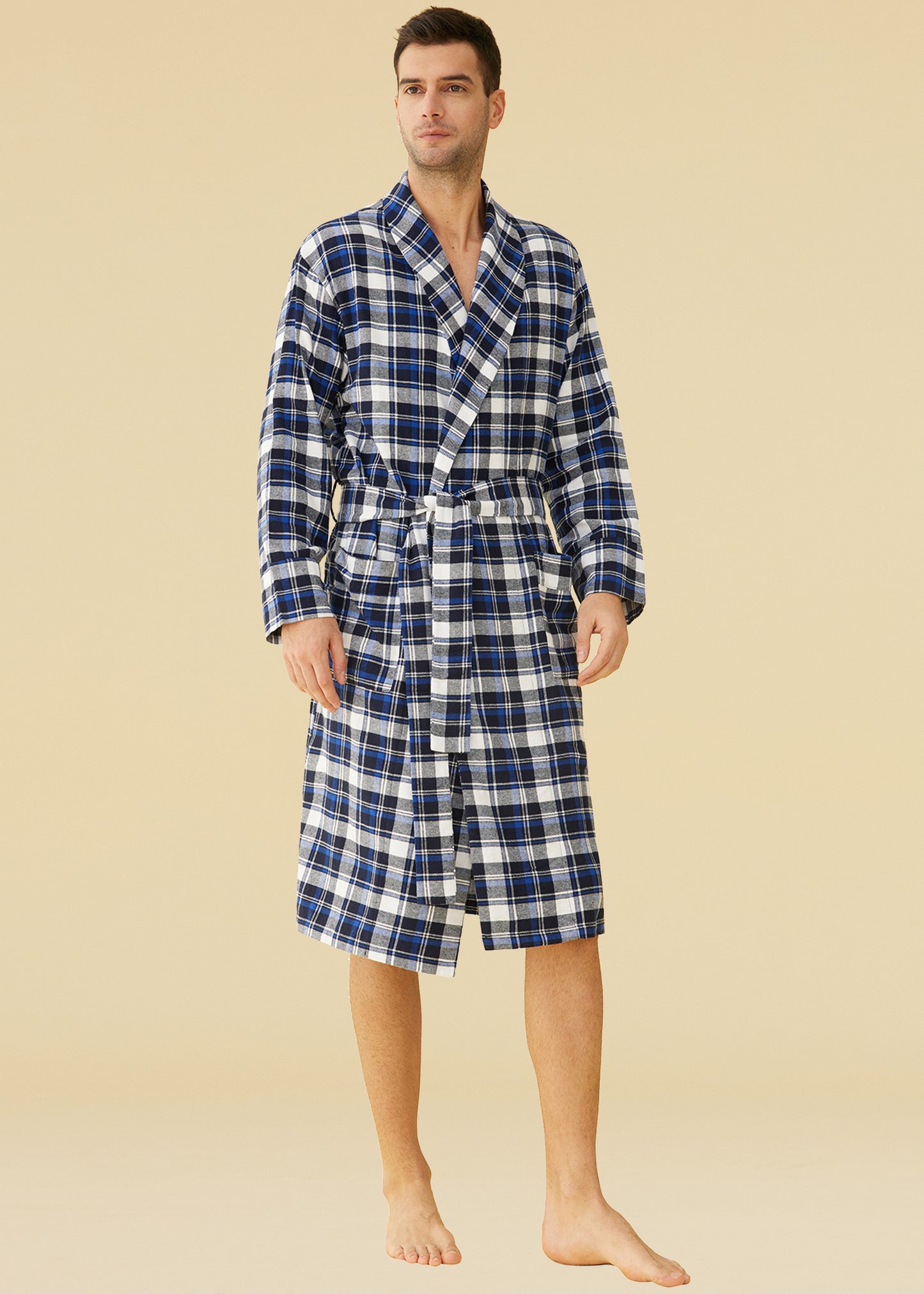 Men's Cotton Flannel Robe