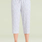 Women's Bamboo Viscose Floral Capri Pajama Pants S-3XL