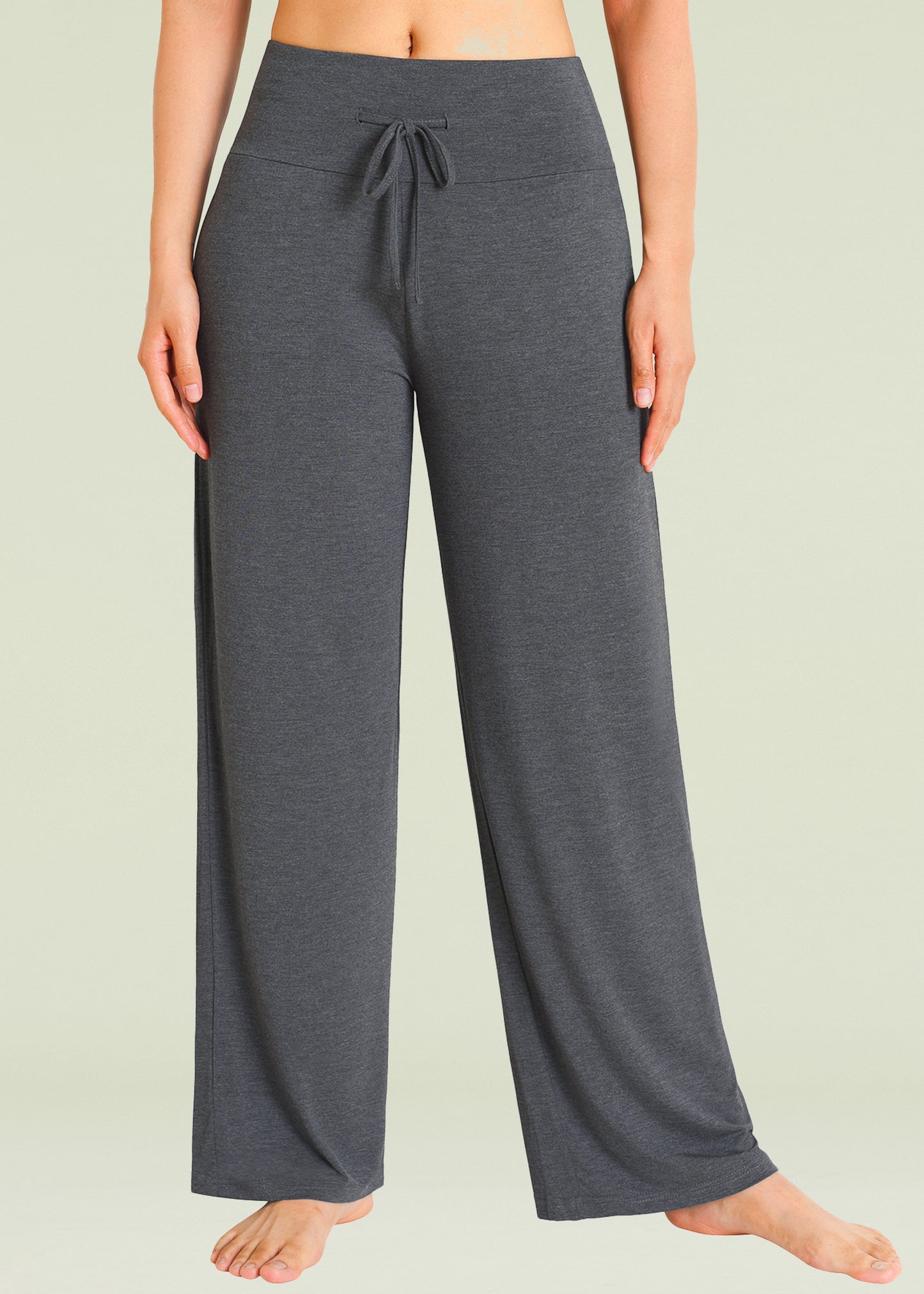 Women's Bamboo Viscose Wide Leg Lounge Pants Palazzo Sleep Bottoms