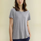 Women's Bamboo Viscose Sleep T-Shirt V-Neck Pajamas Top