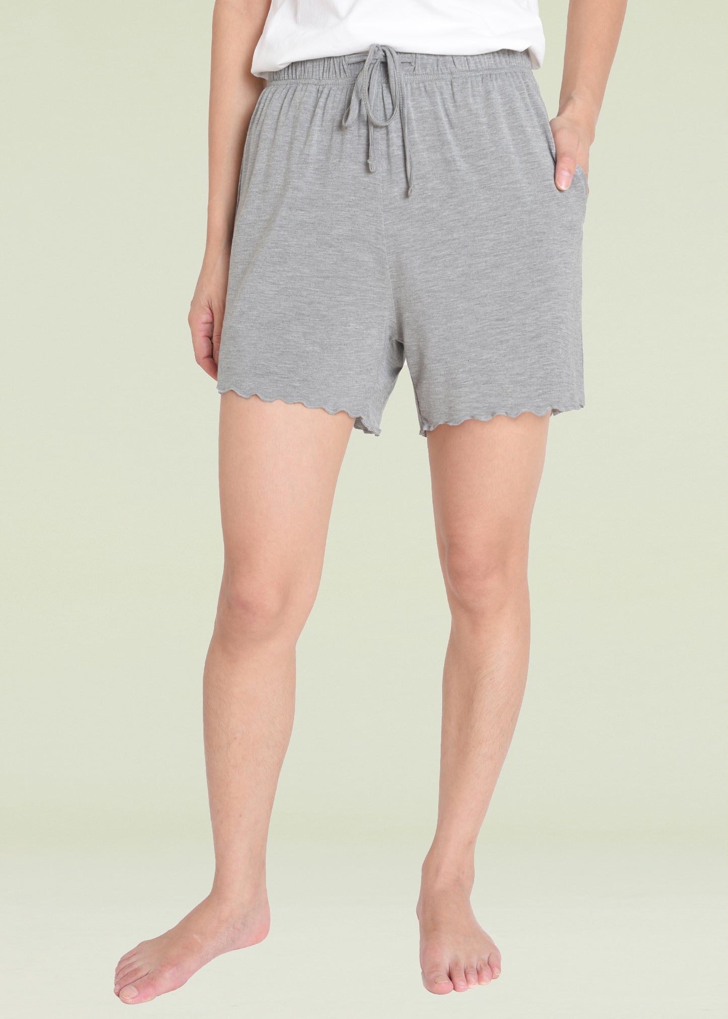 Women's Bamboo Viscose Pajama Bottoms Sleep Shorts with Pockets