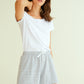 Women's Cotton Striped Pajama Shorts