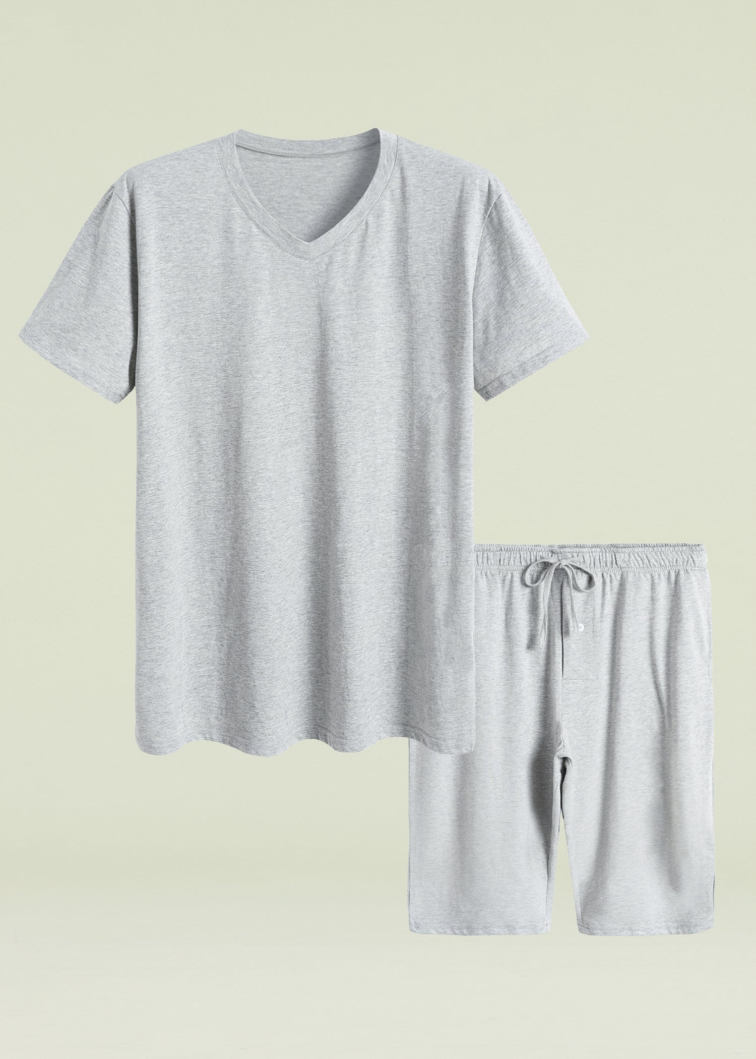 Men's Cotton Shirt with Shorts Pajama Set Knit Lounge Set – Latuza