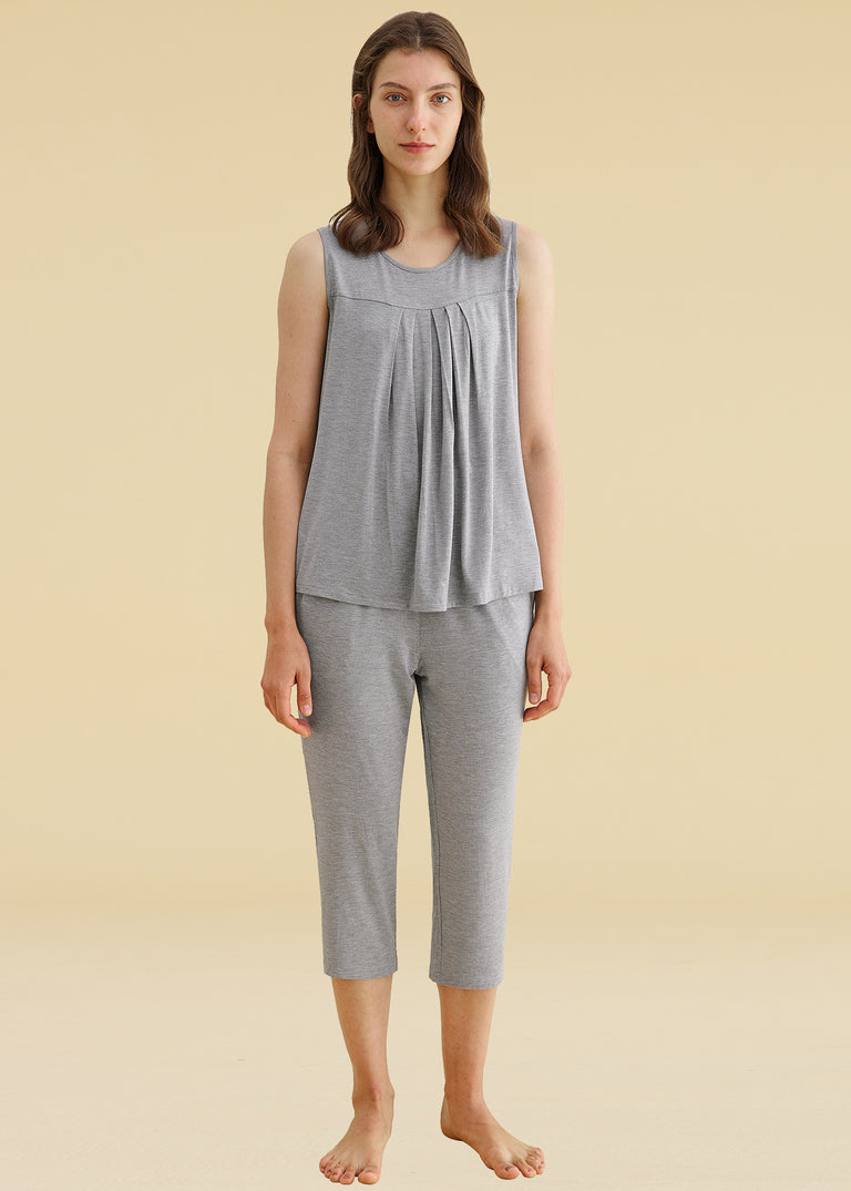 Women's Bamboo Viscose Nightgown - Buttery Soft Sleep Shirt With V-Neck & Knee Length