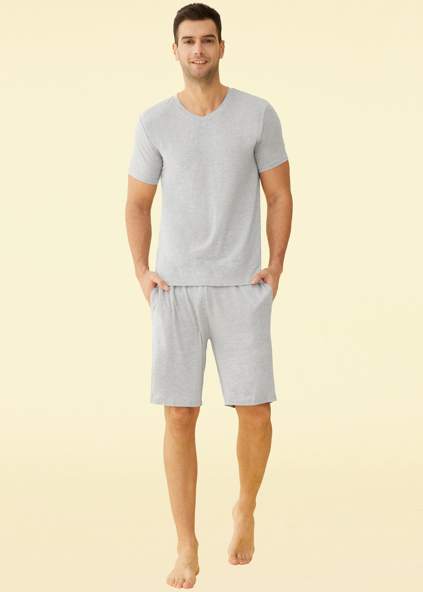 Men’s Short Sleeves and Shorts Pajama Set