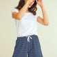 Women's Cotton Striped Pajama Shorts