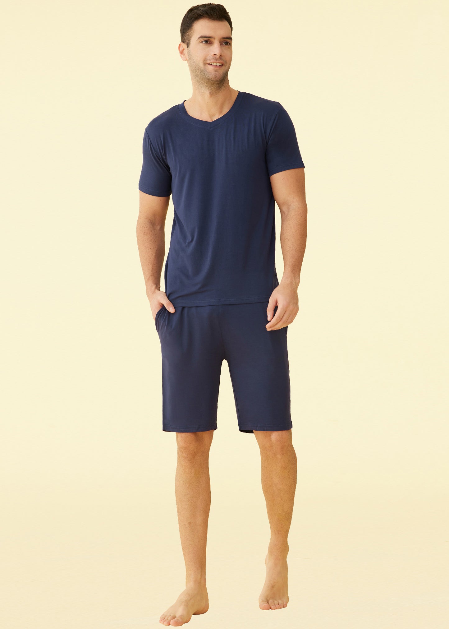 Men’s Short Sleeves and Shorts Pajama Set