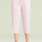 Women's Bamboo Viscose Floral Capri Pajama Pants S-3XL