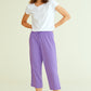 Women's Cotton Capri Pants Sleep Capris