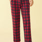 Men's Fleece Plaid Lounge Pajama Pants with Pockets