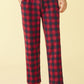 Men's Fleece Plaid Lounge Pajama Pants with Pockets