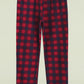 Women's Fleece Plaid Pajama Pants with Pockets