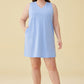 Women's Cotton Sleeveless Short Nightgown Soft Sleep Shirt with Pockets