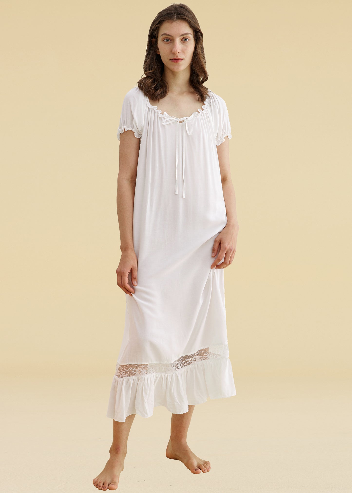 Women's Sleepwear Off The Shoulder Victorian Nightgown
