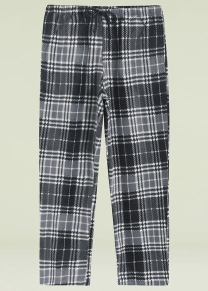 Women's Fleece Plaid Pajama Pants with Pockets